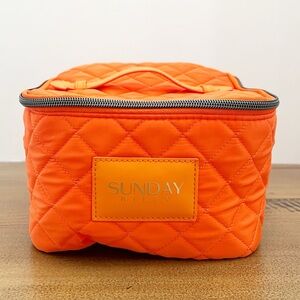 Sunday Riley Orange Makeup Bag
